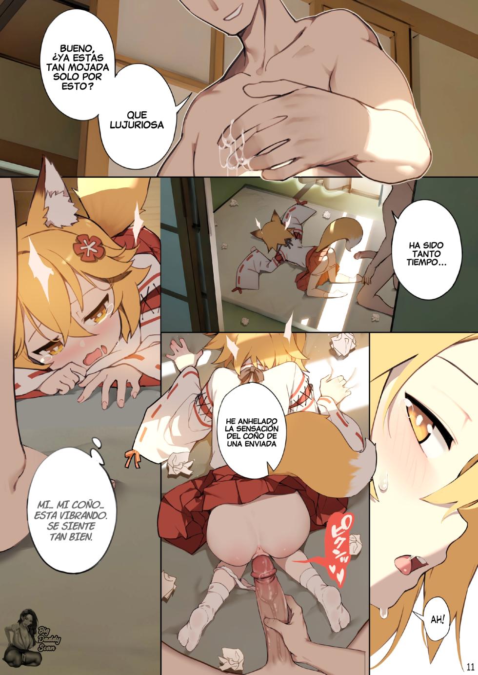 [BLVEFO9] 800-Nen no Yakusoku | Promesa De 800 Años (Sewayaki Kitsune no Senko-san) [Spanish] [Big Daddy Scan] [Decensored] [Digital] - Page 12