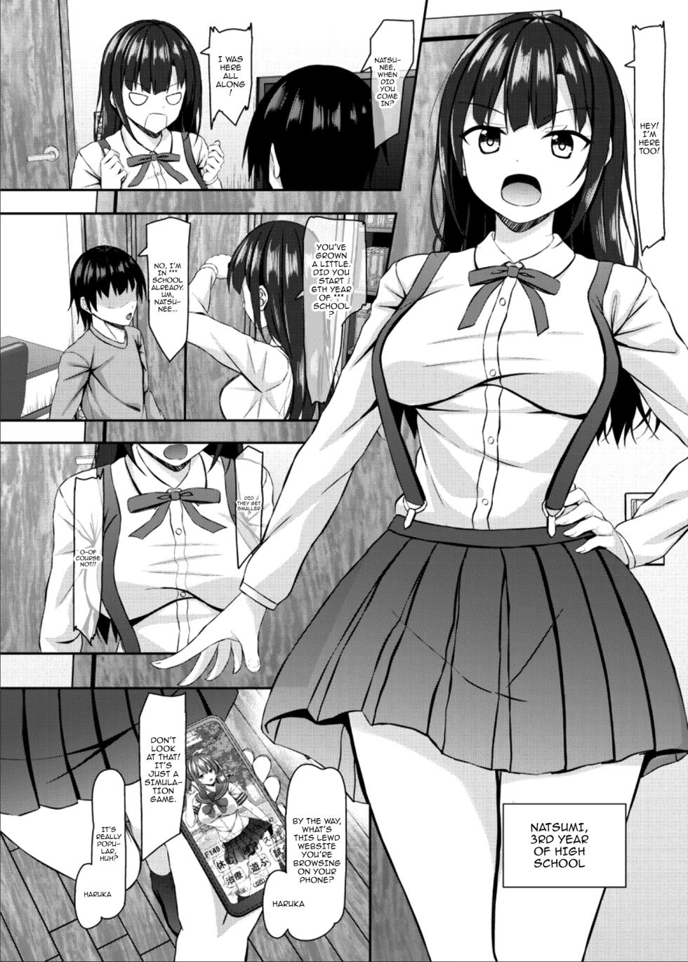 [Akanagi (Aikawa Tatsuki)] JK Itoko to 4-tsu Shita to 5-tsu Shita no Boku | My High Schooler Cousins Who Are 4 and 5 Years Older Than Me [English] {Doujins.com} [Digital] - Page 4