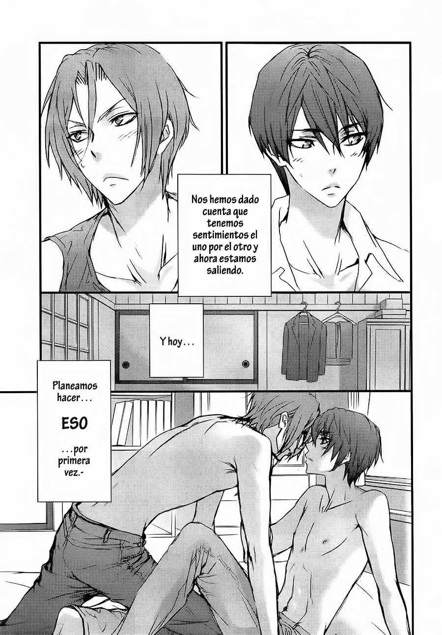 (C85) [Zaougumi (Zaou Taishi)] Reciprocated Love (ZAOUGUMI 2013 Tokuhon MIX) (Free!) [Spanish] [Whitelies Fansub] - Page 2