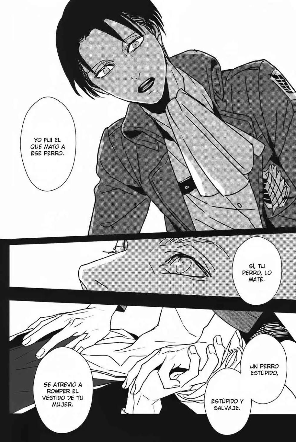 [PIG-ASScorps/ Ore Ebis] Icarus ga nishi no hate (Shingeki no Kyojin) [Whitelies Fansub] [Spanish] - Page 15