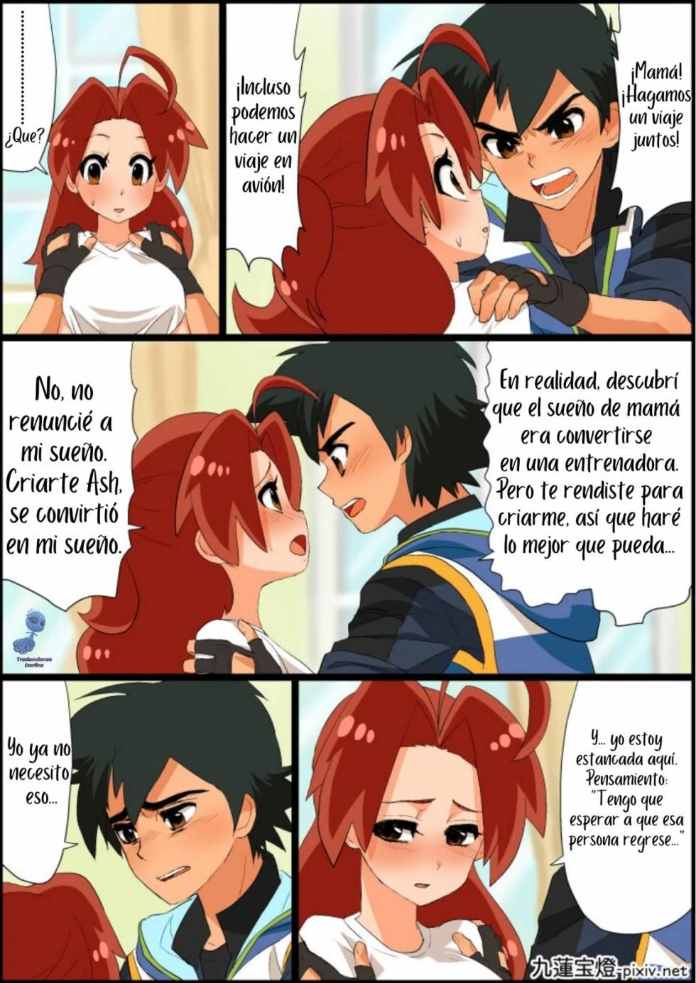 [Chuurenpoutou] SatoHana R18 | Ash x Hanako ~REPARANDO el Corazón de Mamá~ (Pokémon Journeys) [Spanish] [Darfinxadan14] - Page 8