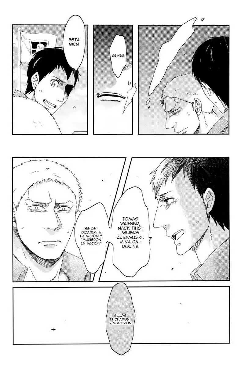 (C84) [C2.Inc, KM1CHOME (C2, Shitappa)] Bokura no Kaeru Basho (Shingeki no Kyojin)  [Whitelies Fansub] [Spanish] - Page 14