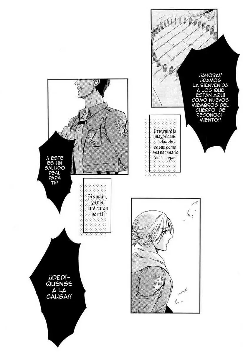 (C84) [C2.Inc, KM1CHOME (C2, Shitappa)] Bokura no Kaeru Basho (Shingeki no Kyojin)  [Whitelies Fansub] [Spanish] - Page 29