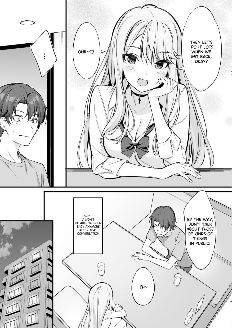[P:P (Oryou)] SNS de Deatta no wa Gyaru-ka shita Imouto Deshita [English] [Too Laz Translations] [Decensored]  [Digital] - Page 16