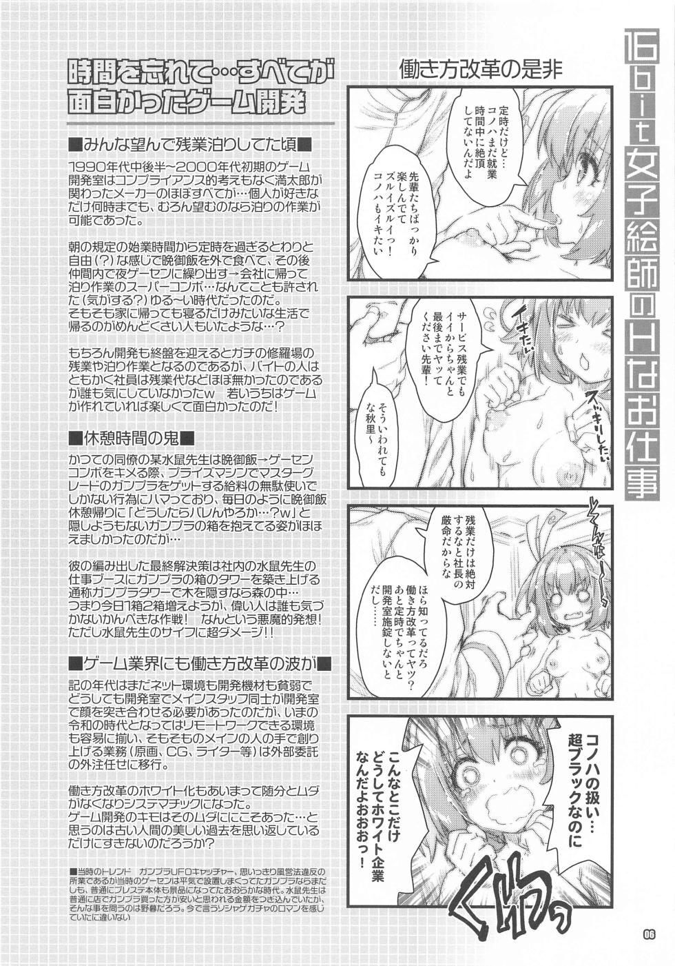 (CT42) [Magic Private Eye (Mitsuki Mantarou)]  16bit Joshi Eshi  no H na Oshigoto  (16bit Sensation: Another Layer) - Page 5