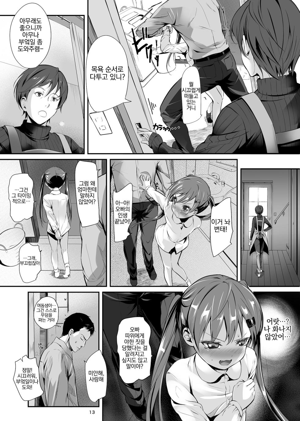 [Bizensiki Roroppu (Bizen)] Imouto no * de | 여동생의 * 로 [Korean] {역식채널} [Digital] - Page 13