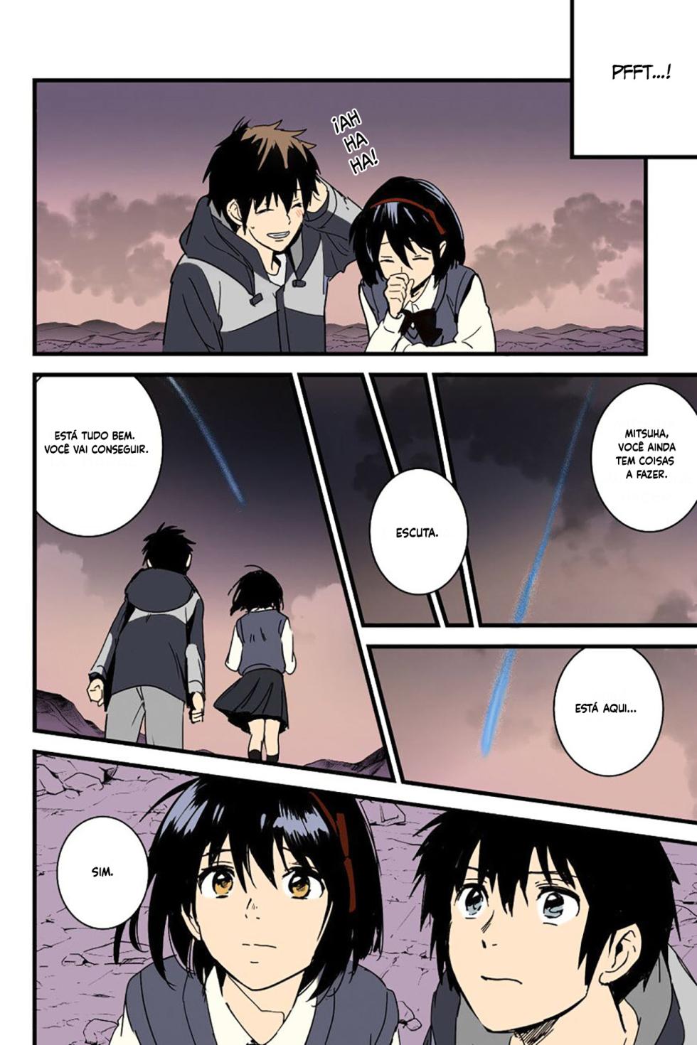 (SC2017 Winter) [Syukurin] Mitsuha ~Netorare~ (Kimi no Na wa.) [Portuguese-BR] [Luca-San] [Partial Colorized] - Page 4