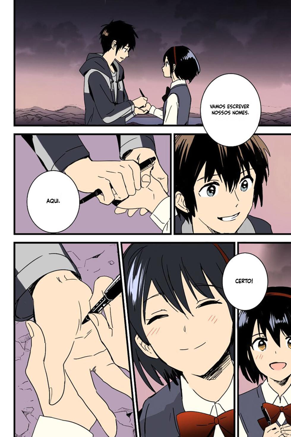 (SC2017 Winter) [Syukurin] Mitsuha ~Netorare~ (Kimi no Na wa.) [Portuguese-BR] [Luca-San] [Partial Colorized] - Page 5