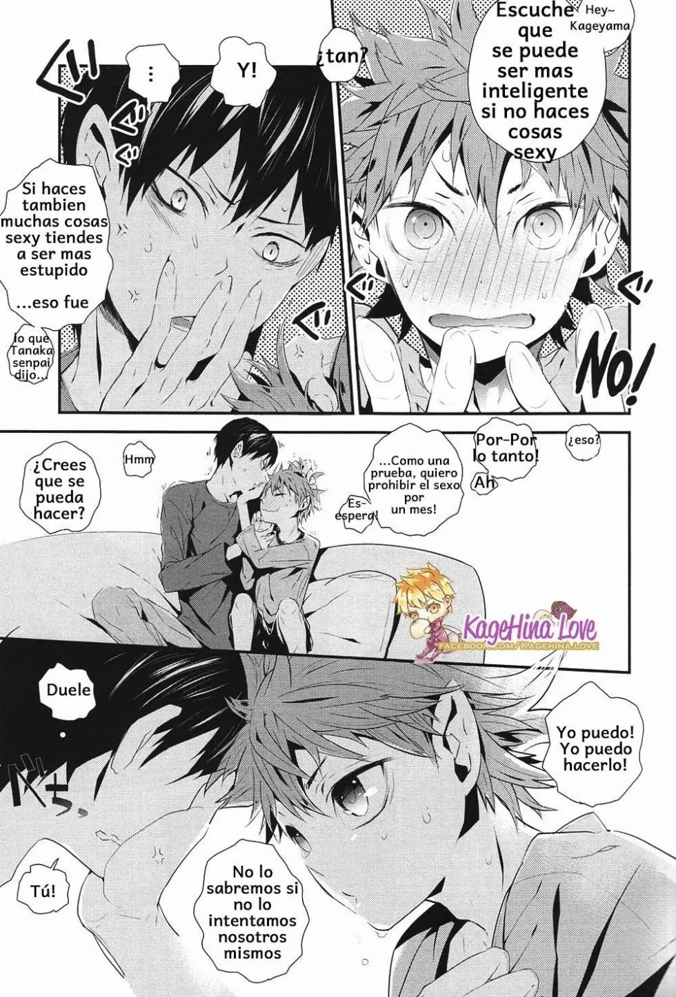 (IDLING ATTACKER 4) [Akoyagai To Aumale Ebi (Ooki Bonta)] Kyou kara Souiu no Kinshi desu! (Haikyuu!!))  [Spanish] [Kagehina.love] - Page 5