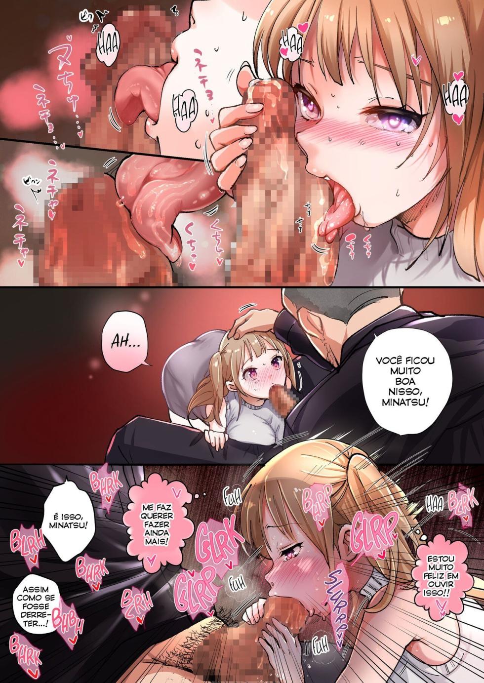 [Amuai Okashi Seisakusho (Tsukumaru)] TS Shite Papa no Ecchi na Musume ni naru Beit Soshite Musume Ochi suru made ga Set | A Part-Time Job That Turned me into a Gender-Bent Daddy's Dirty Little Girl! [Portuguese-BR] - Page 22
