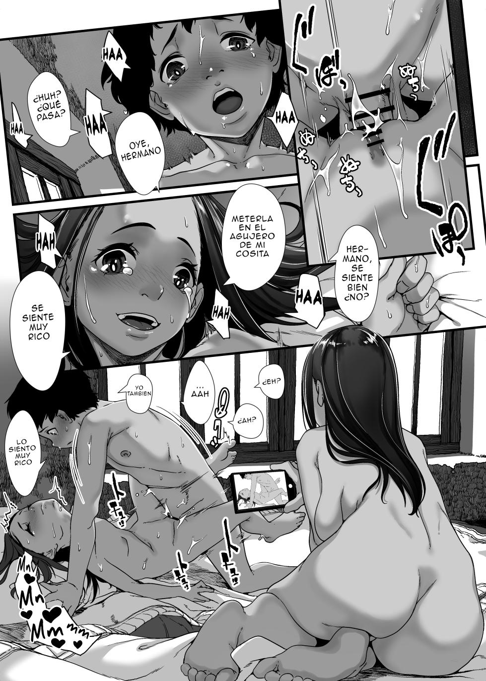 [Haien Kikan (Numata Shizumu)] Asia no Hinkon Kazoku ga Kinshin Sex Ero Douga de Kuitsunaideita Hanashi [Spanish] - Page 24
