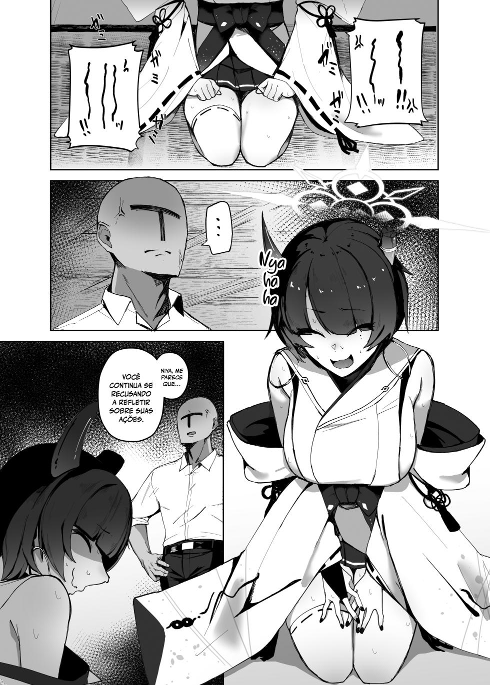 [WAKUWAKU DINING (Wakuwaku Kitchen)] Sensei no Atsui Ai no Osekkyou. (Blue Archive) [Portuguese-BR] [Matsuguma] [Digital] - Page 3