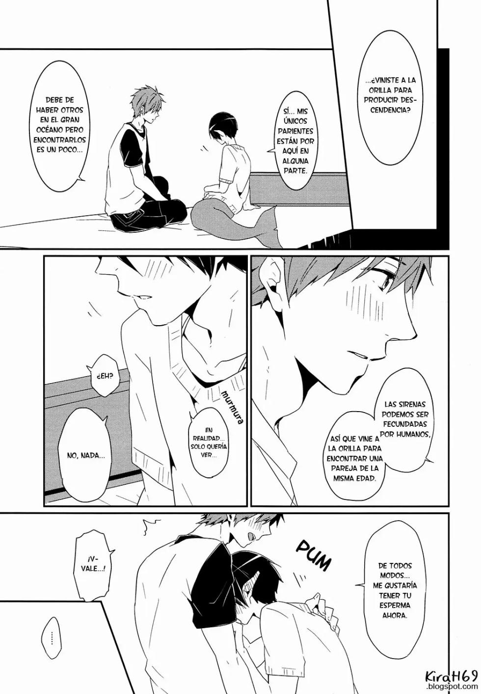 (Renai Endorphin) [KH. (Yuki)] Tadashii Ningyo no Aishikata (Free!)  [Spanish] [ Elcomerciante] - Page 22