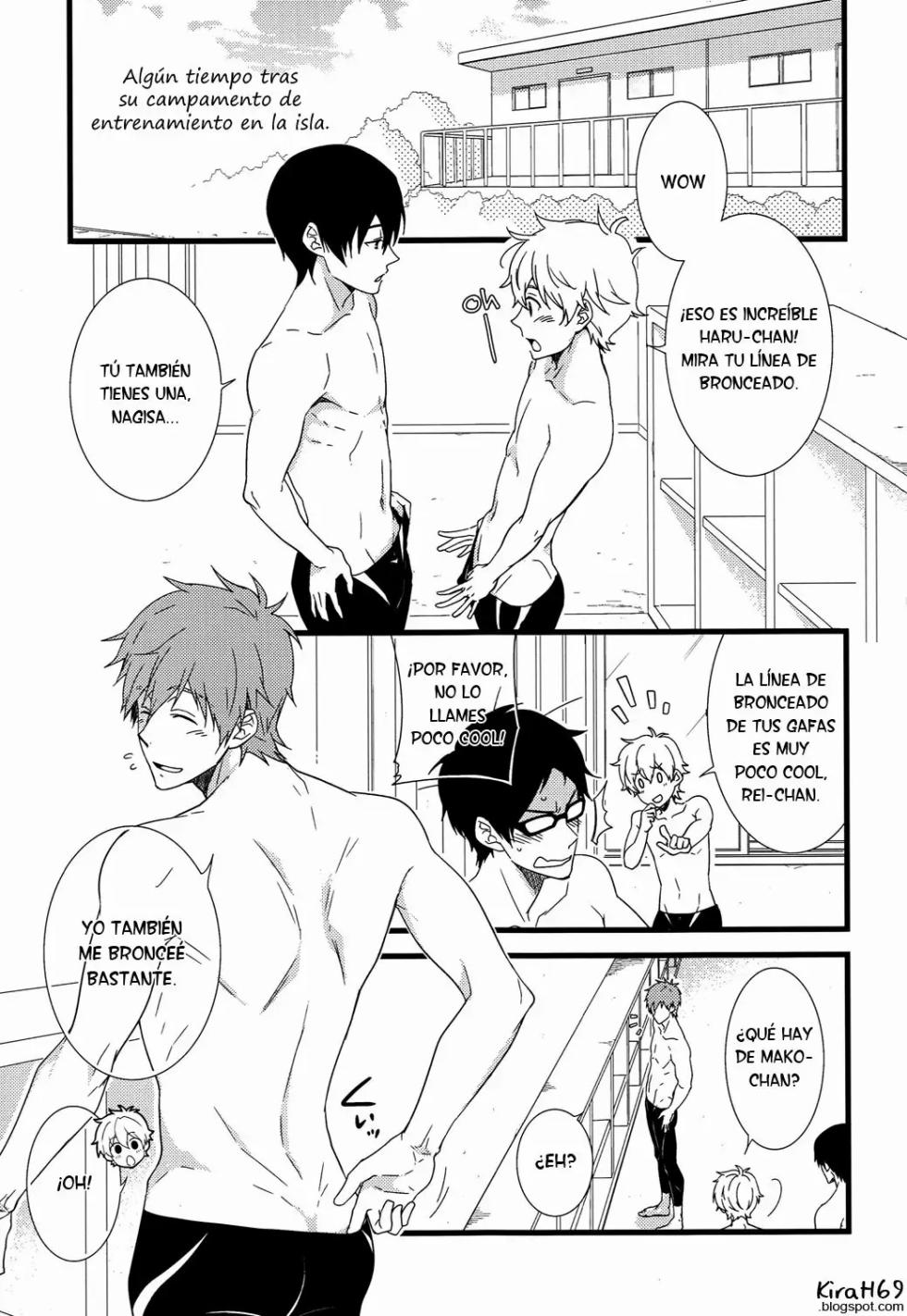 (C86) [Panda 4gou (Shima Kyousuke)] Uke Mako. (Free!)  [Spanish] [ Elcomerciante] - Page 4