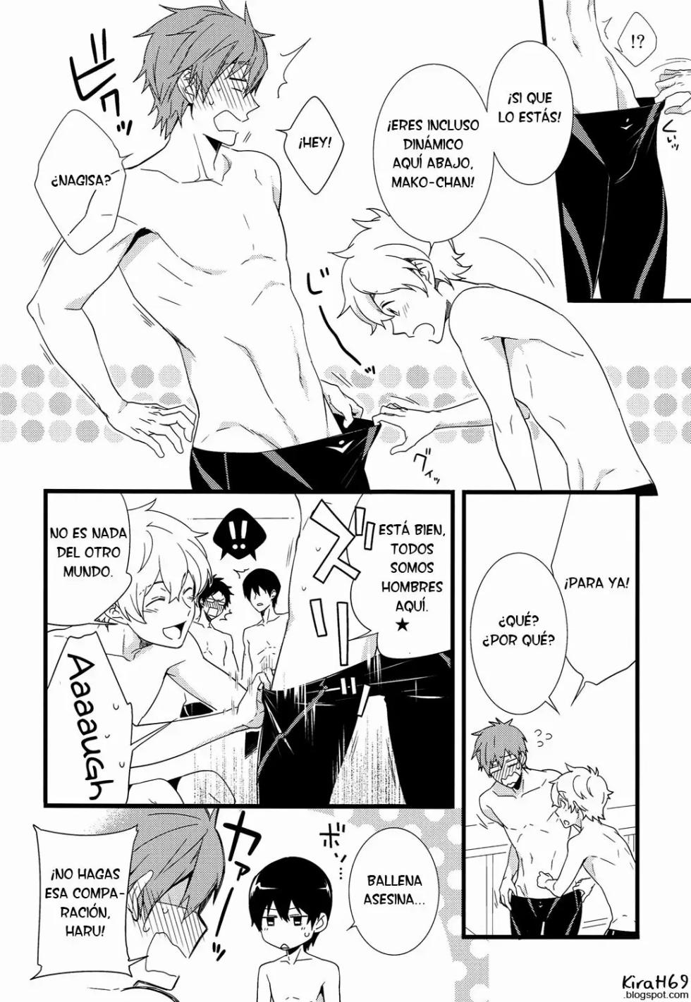 (C86) [Panda 4gou (Shima Kyousuke)] Uke Mako. (Free!)  [Spanish] [ Elcomerciante] - Page 5