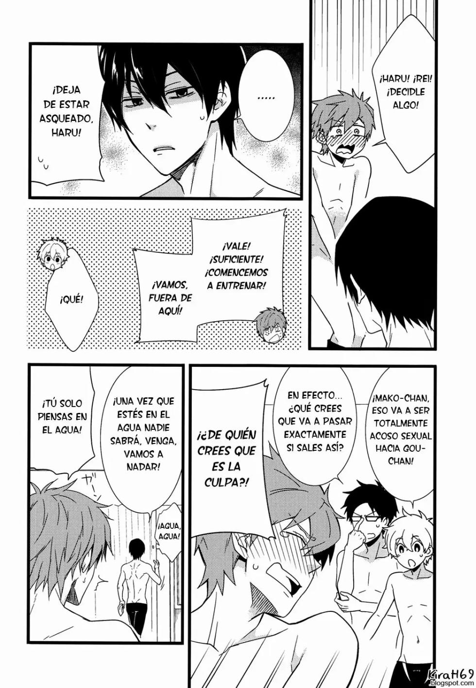 (C86) [Panda 4gou (Shima Kyousuke)] Uke Mako. (Free!)  [Spanish] [ Elcomerciante] - Page 7