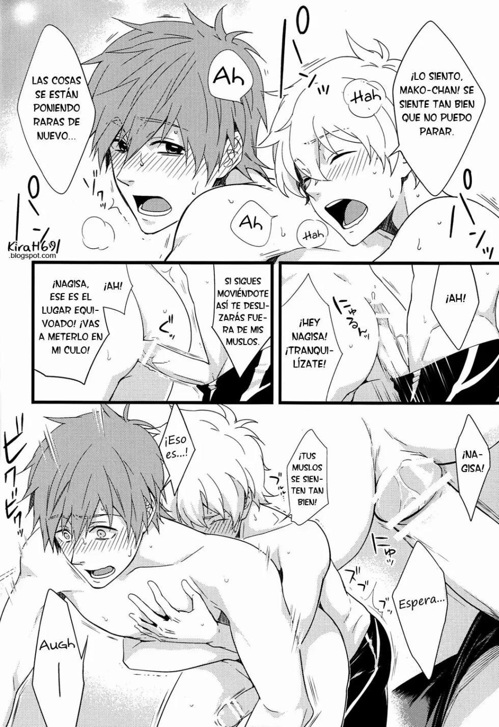 (C86) [Panda 4gou (Shima Kyousuke)] Uke Mako. (Free!)  [Spanish] [ Elcomerciante] - Page 13