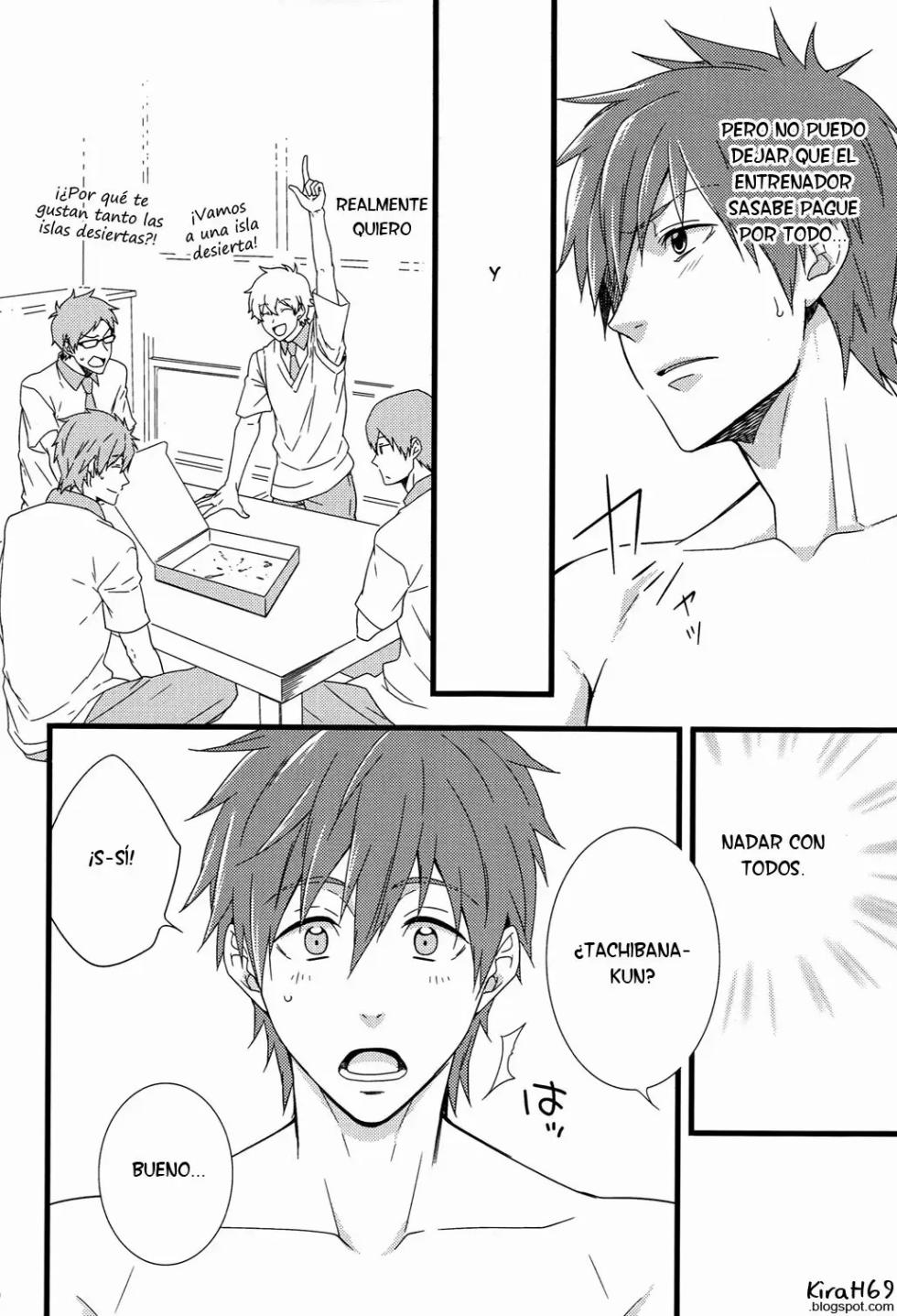 (C86) [Panda 4gou (Shima Kyousuke)] Uke Mako. (Free!)  [Spanish] [ Elcomerciante] - Page 19