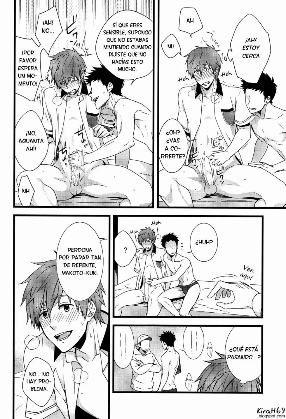 (C86) [Panda 4gou (Shima Kyousuke)] Uke Mako. (Free!)  [Spanish] [ Elcomerciante] - Page 23