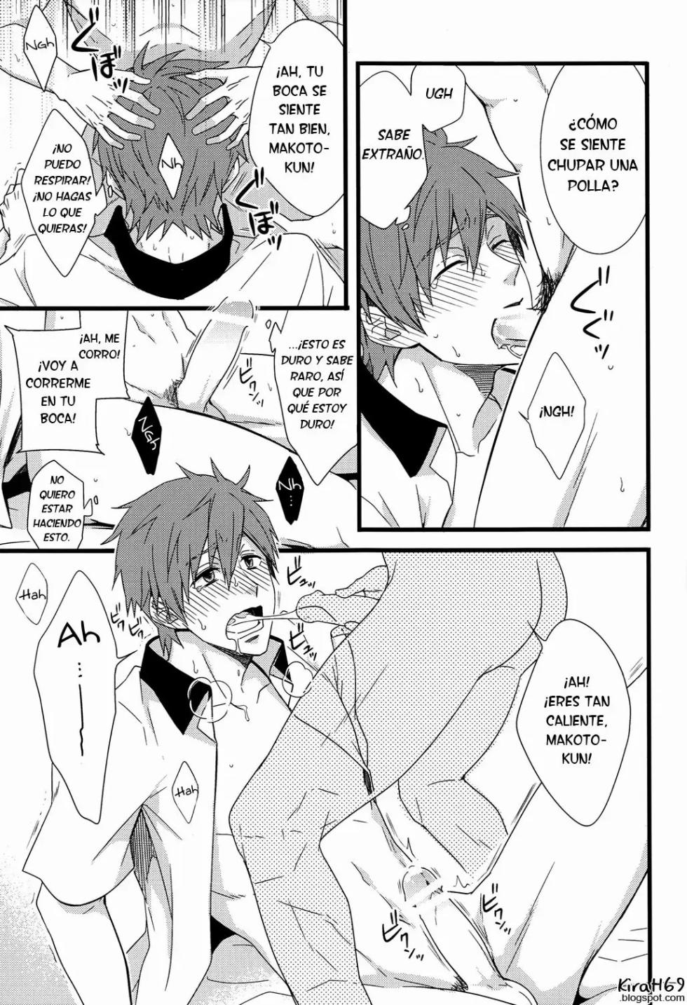 (C86) [Panda 4gou (Shima Kyousuke)] Uke Mako. (Free!)  [Spanish] [ Elcomerciante] - Page 26