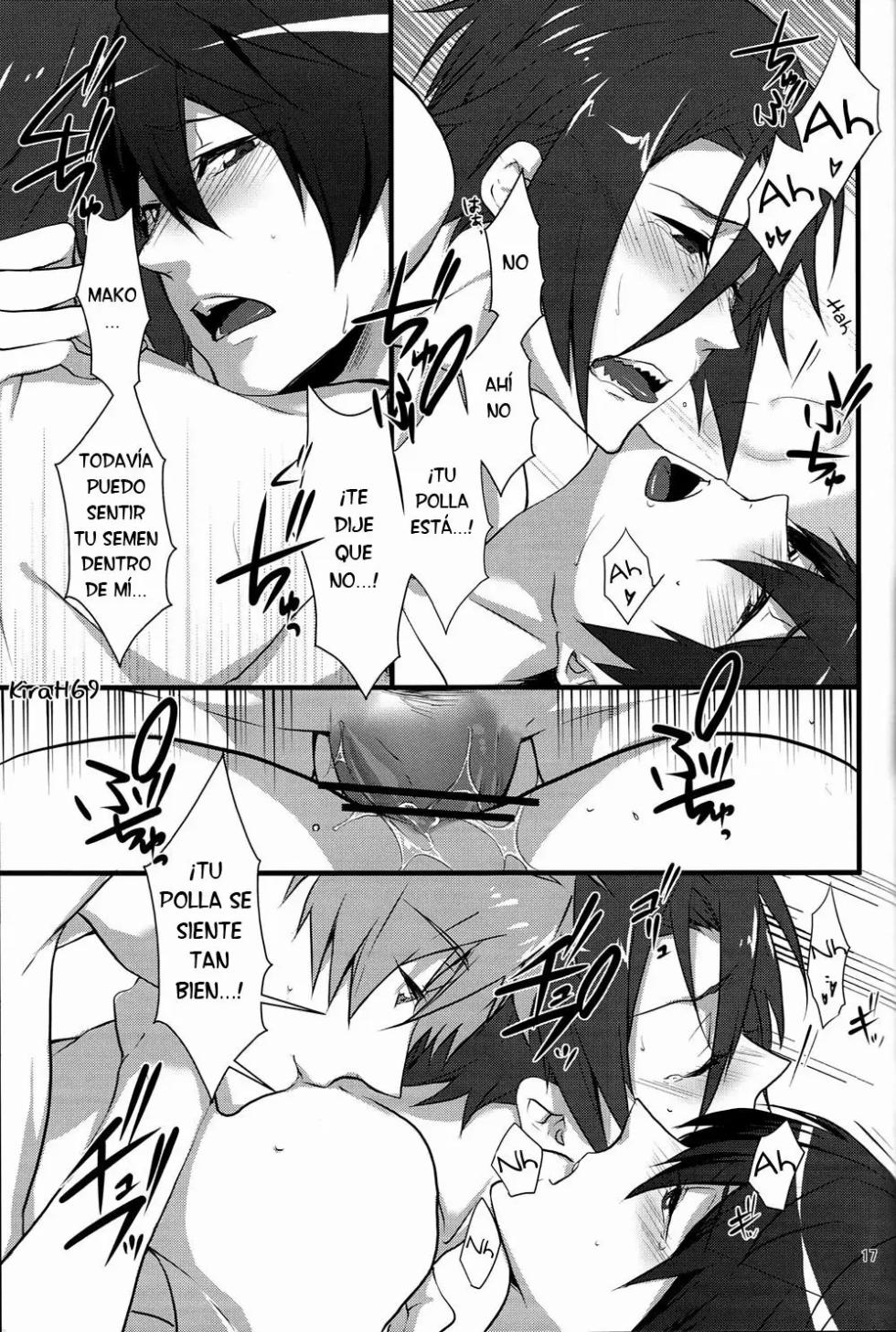 (Renai Jiyuugata! Natsu Honban) [Gyoukou (Yaki Rio)] HAPPY DAY? (Free!)   [Spanish] [ Elcomerciante] - Page 16