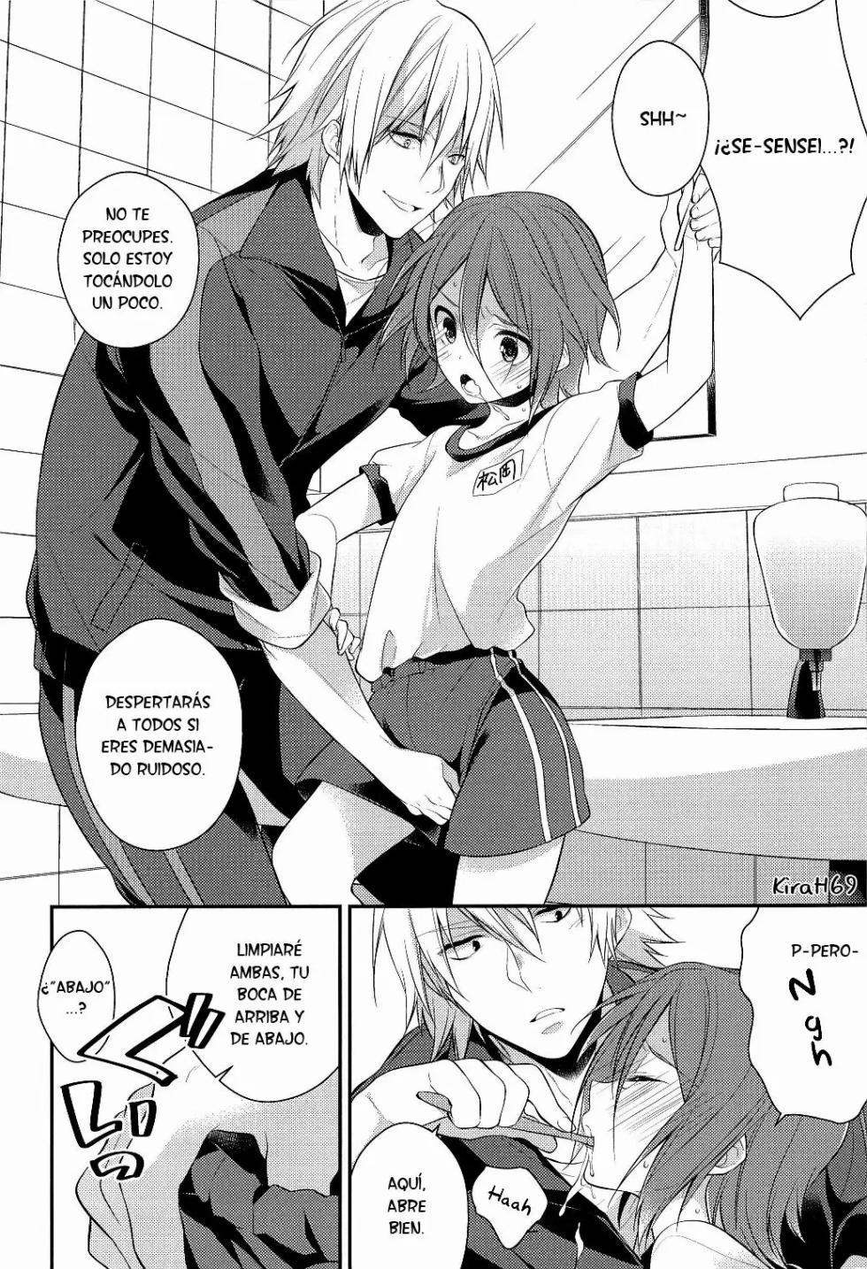 (Yarou Fes 2013 petit) [Samgyetang (Seseri)] Rin-chan o Goshigoshi Suru Hon | Brushing little Rin (Free!)  [Spanish] [ Elcomerciante] - Page 9