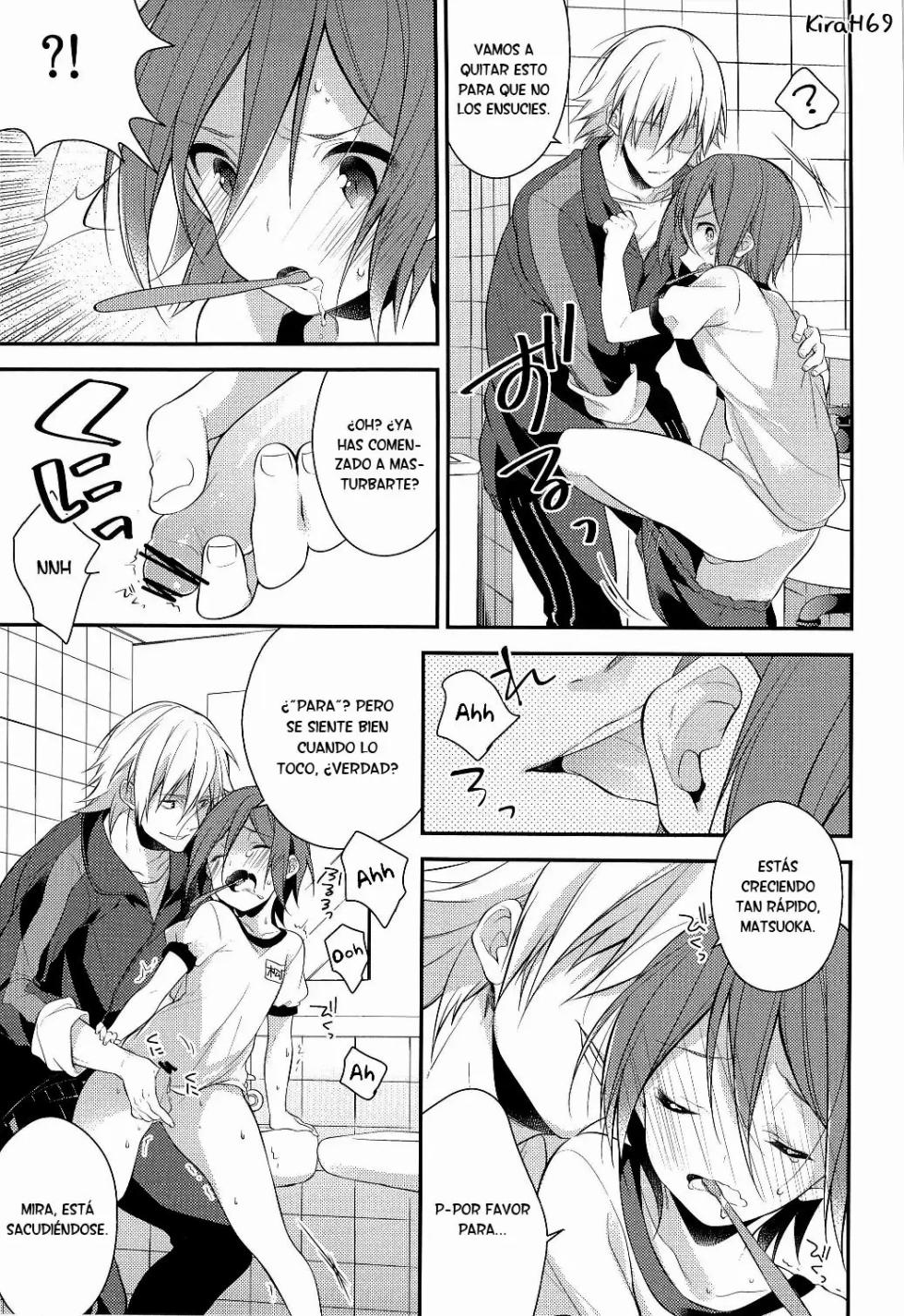 (Yarou Fes 2013 petit) [Samgyetang (Seseri)] Rin-chan o Goshigoshi Suru Hon | Brushing little Rin (Free!)  [Spanish] [ Elcomerciante] - Page 10