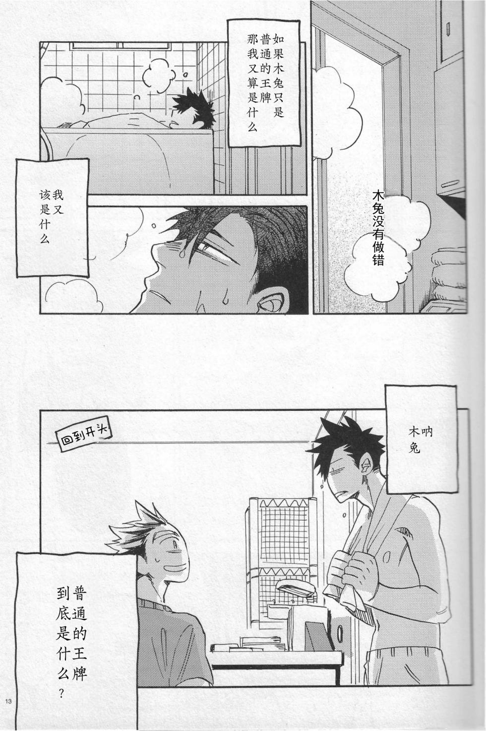 「Hyaena、Sunday」Maybe You Are The Cat In The Paper Bag | 你大概是纸袋里的猫 (Haikyuu!!) [Chinese] - Page 12