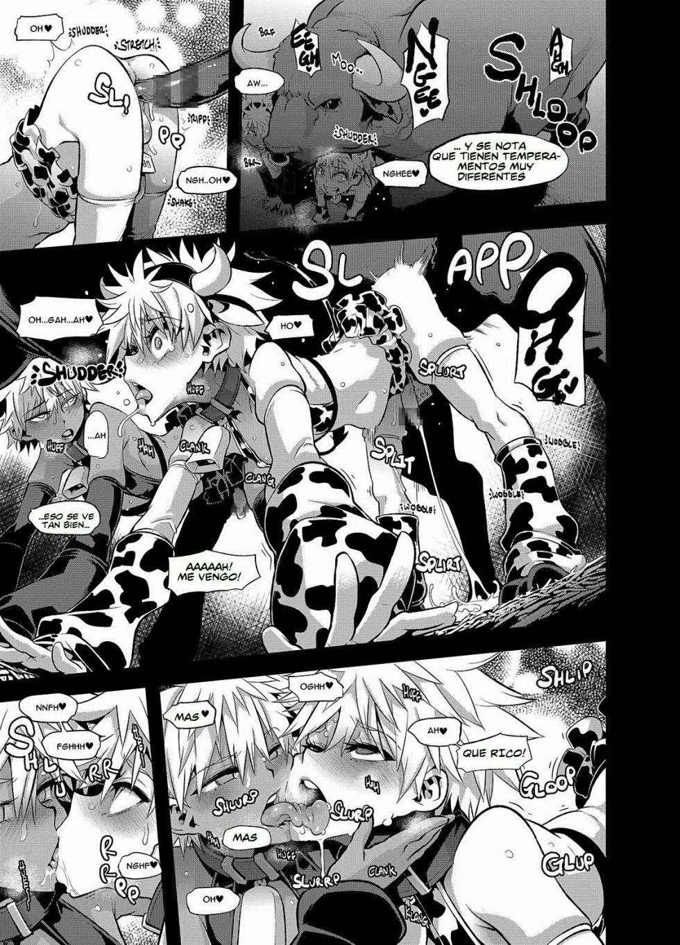(C88) [Aomori Ringo (Amin, Naokame, ShindoL)] Ketsu ni Nerai o Cow & Ass | Goin' For That Booty Cow & Ass (Hunter x Hunter) [Spanish] [El-Traductor-Aprendiz] - Page 8