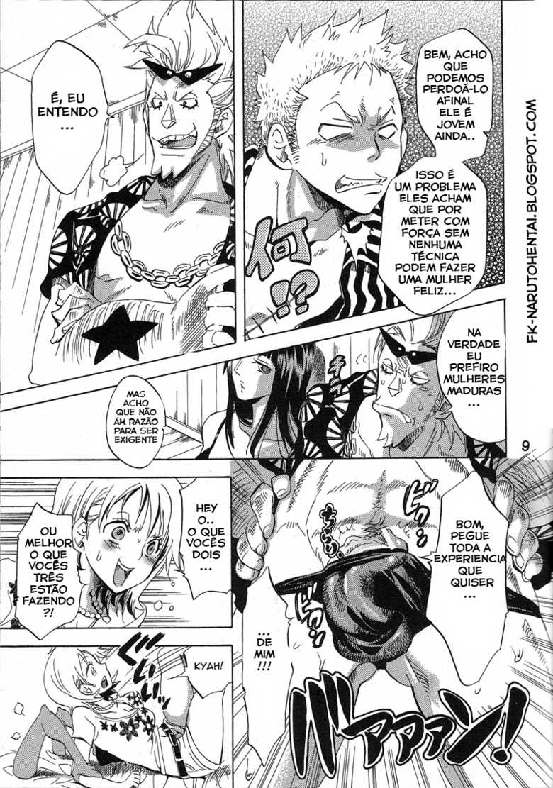 (C77) [Kurione-sha (YU-RI)] Yokujou Rensa ~Nami ver.~ (One Piece) [Portuguese-BR] [Walkers] - Page 6