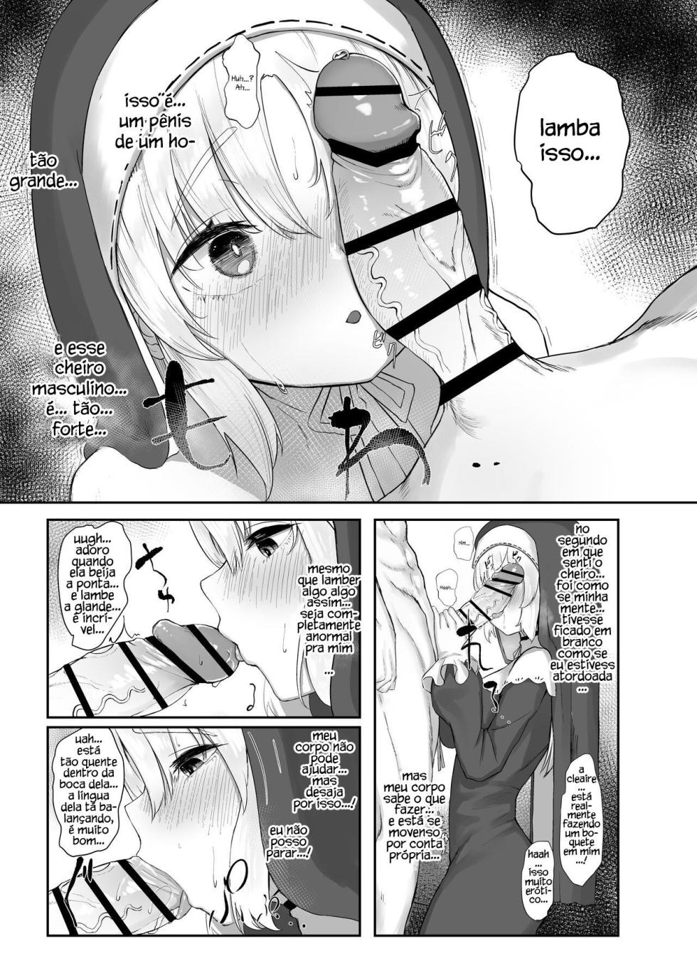 [Kawaraya-Koubou (Kawaraya)] Sister Cleaire no Seiso to Yokubou (Sister Cleaire) [Portuguese-BR] [Digital] - Page 8