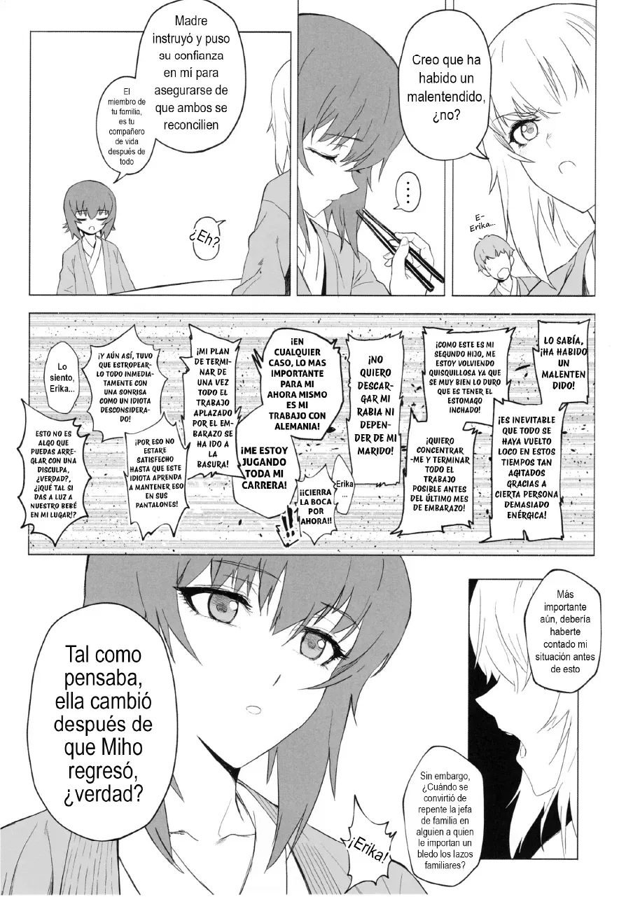 (C94) [SHIOHAMA (Hankotsu max)] ERIKA Vol. 3 (Girls und Panzer) [Spanish] [Decensored] - Page 30