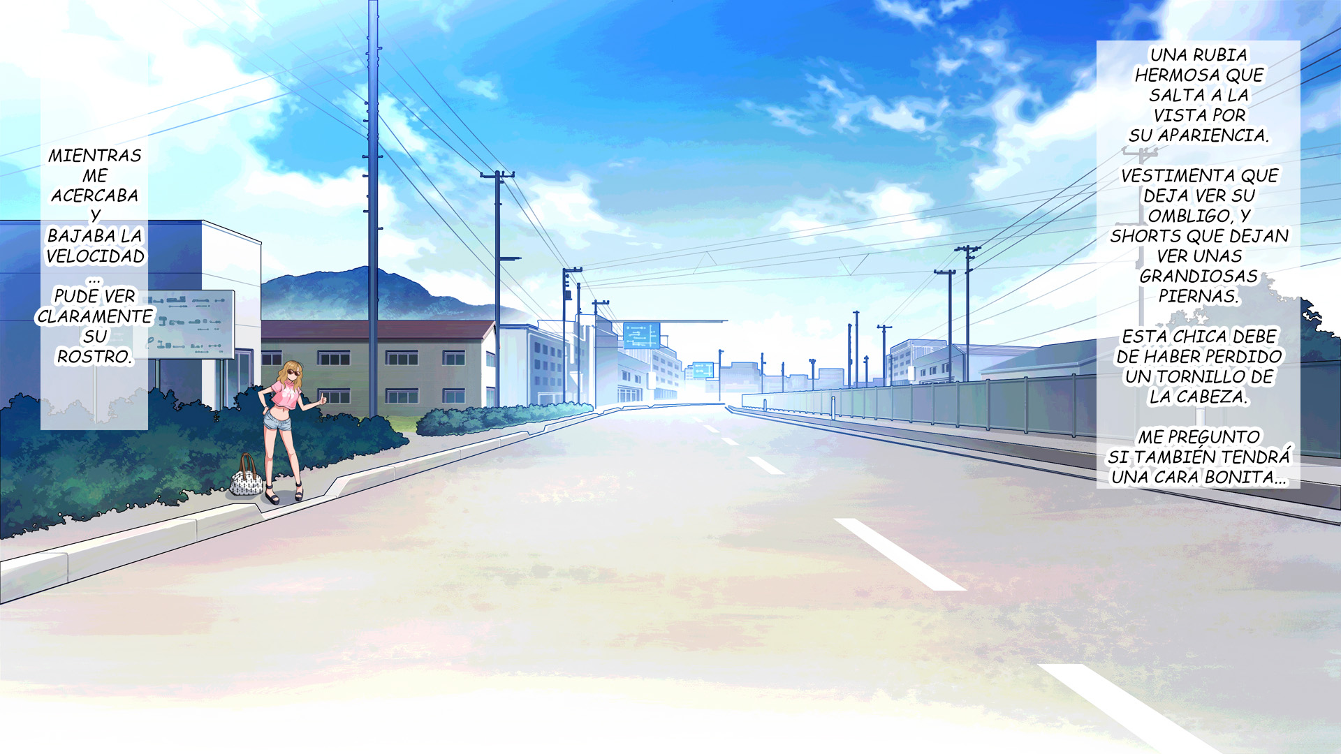 [ERONDON HEARTS (Engawa Suguru)] Roshutsudo no Takai Hitchhike Gal o... [Spanish] - Page 5