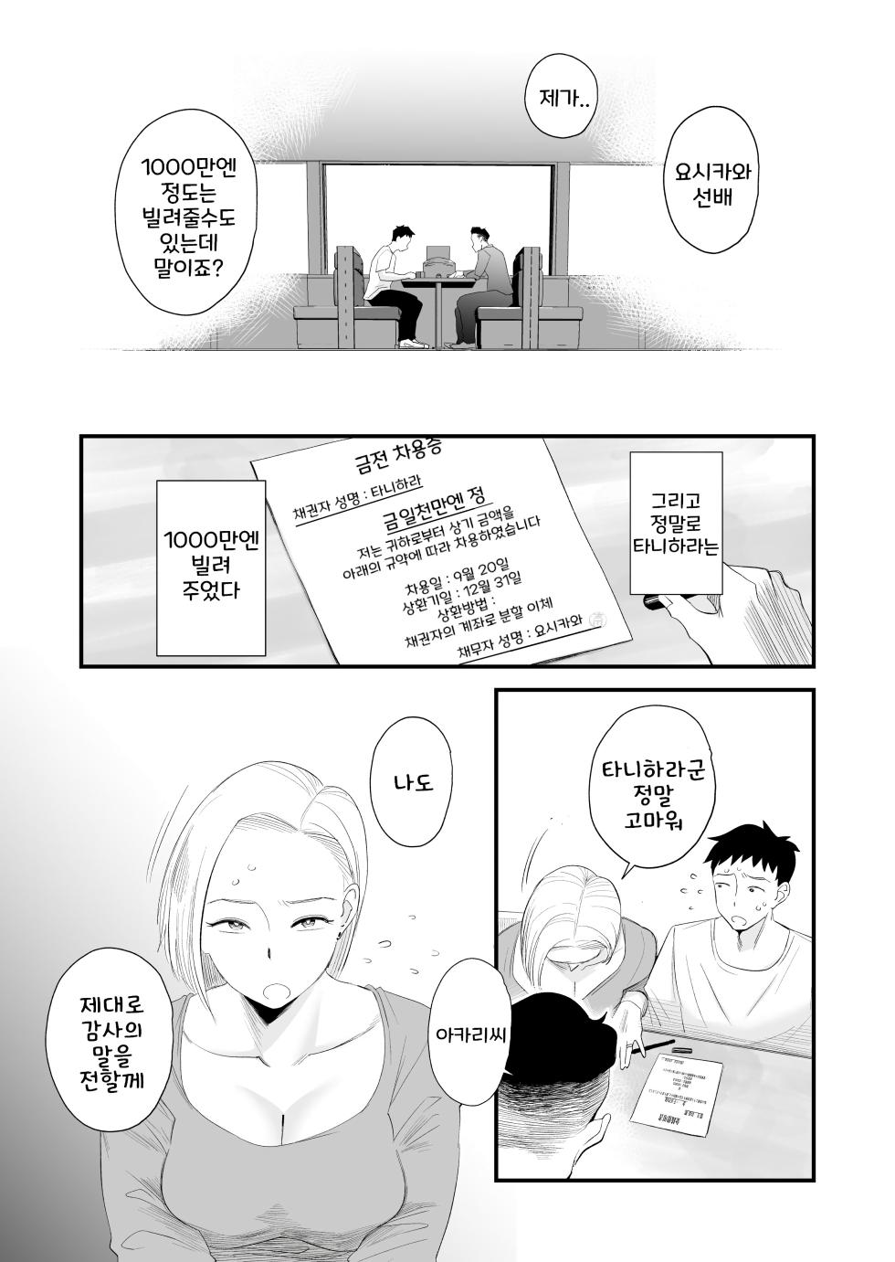 [Haitoku Sensei] Tsuma ni Mosaic ~Aisuru Tsuma no NTR Douga ni Mosaic Shori Saserareru Ore~ | 아내에게 모자이크~사랑하는 아내의 NTR영상에 모자이크를 입히는 나 [Korean] - Page 4