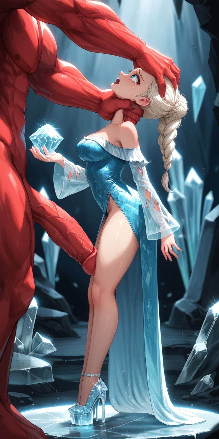 Elsa turned into a succubus [AI Generated] - Page 1