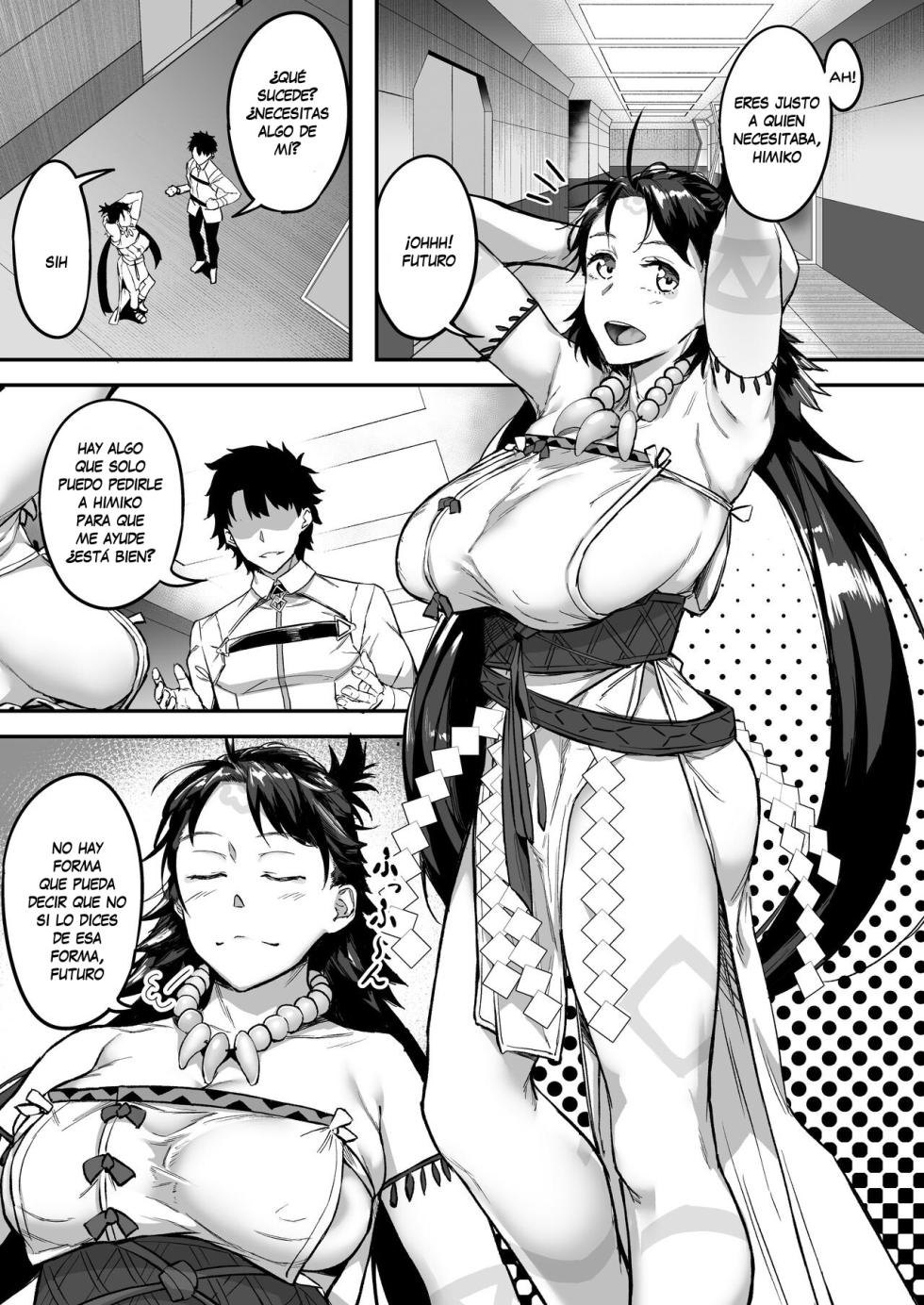 [Chabanchabancha (Inari Bancha)] Mirai-kun no Onegai o Kotowarenai Himiko-sama (Fate/Grand Order) [Spanish] [UNION ANIME] [Decensored] [Digital] - Page 3