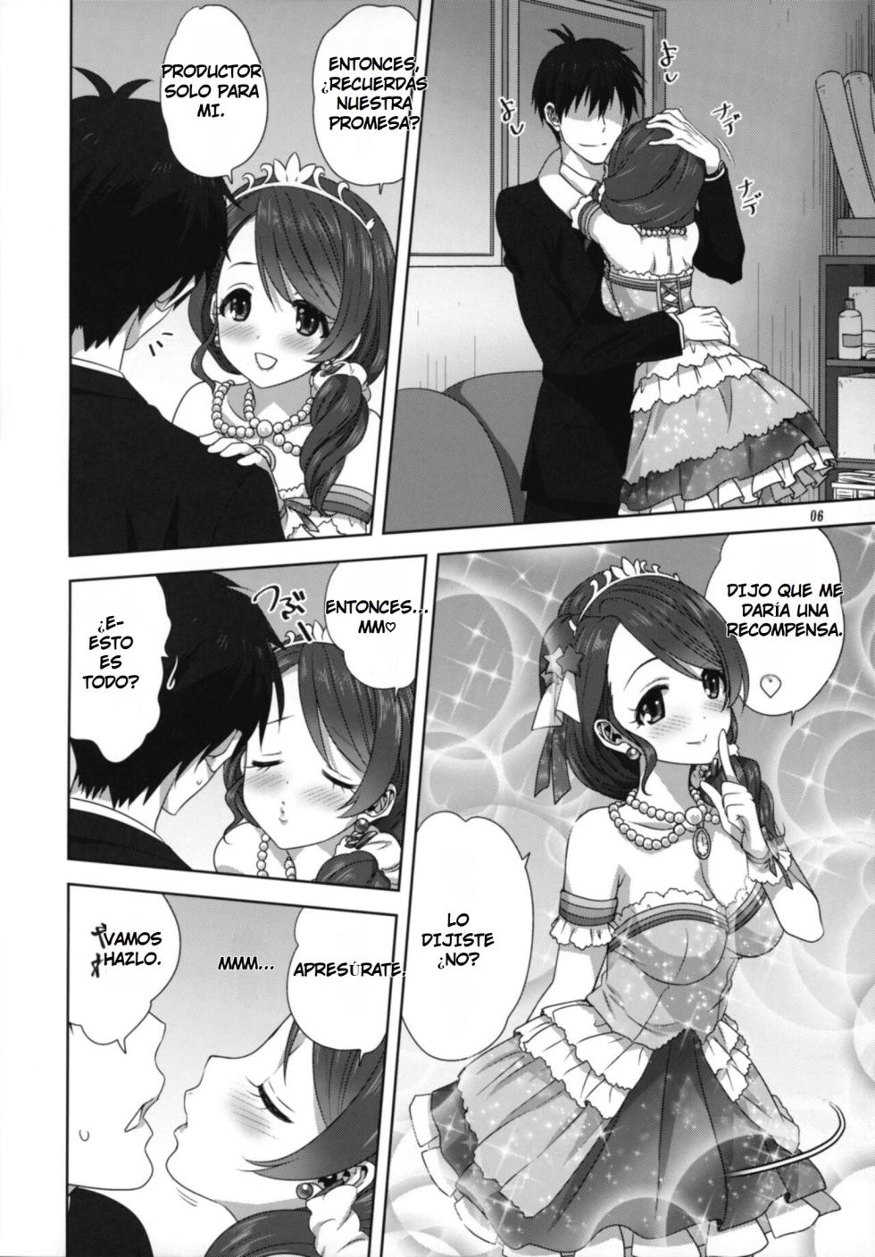 (C97) [Mitarashi Club (Mitarashi Kousei)] Arisa to Chie to P no Oshigoto | Arisa y Chie Hacen Travesuras con el Productor (THE IDOLM@STER CINDERELLA GIRLS) [Spanish] [Earl Hickey0] - Page 6