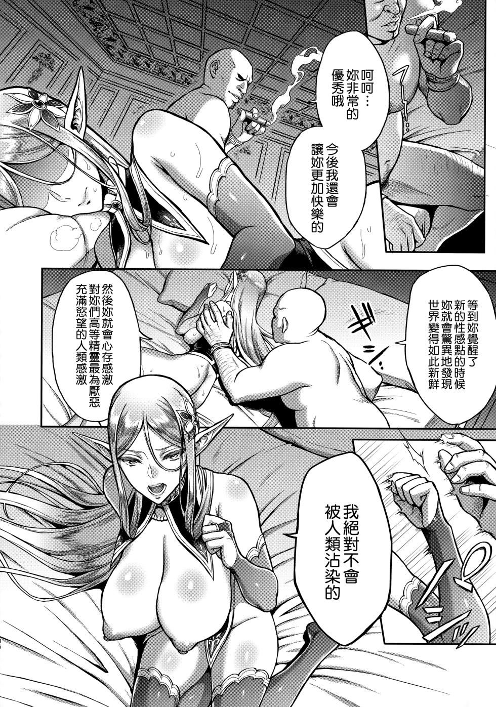 [H.B.A (うさぎなごむ)] 黄昏の娼エルフ 1-6 [中国翻译] - Page 33