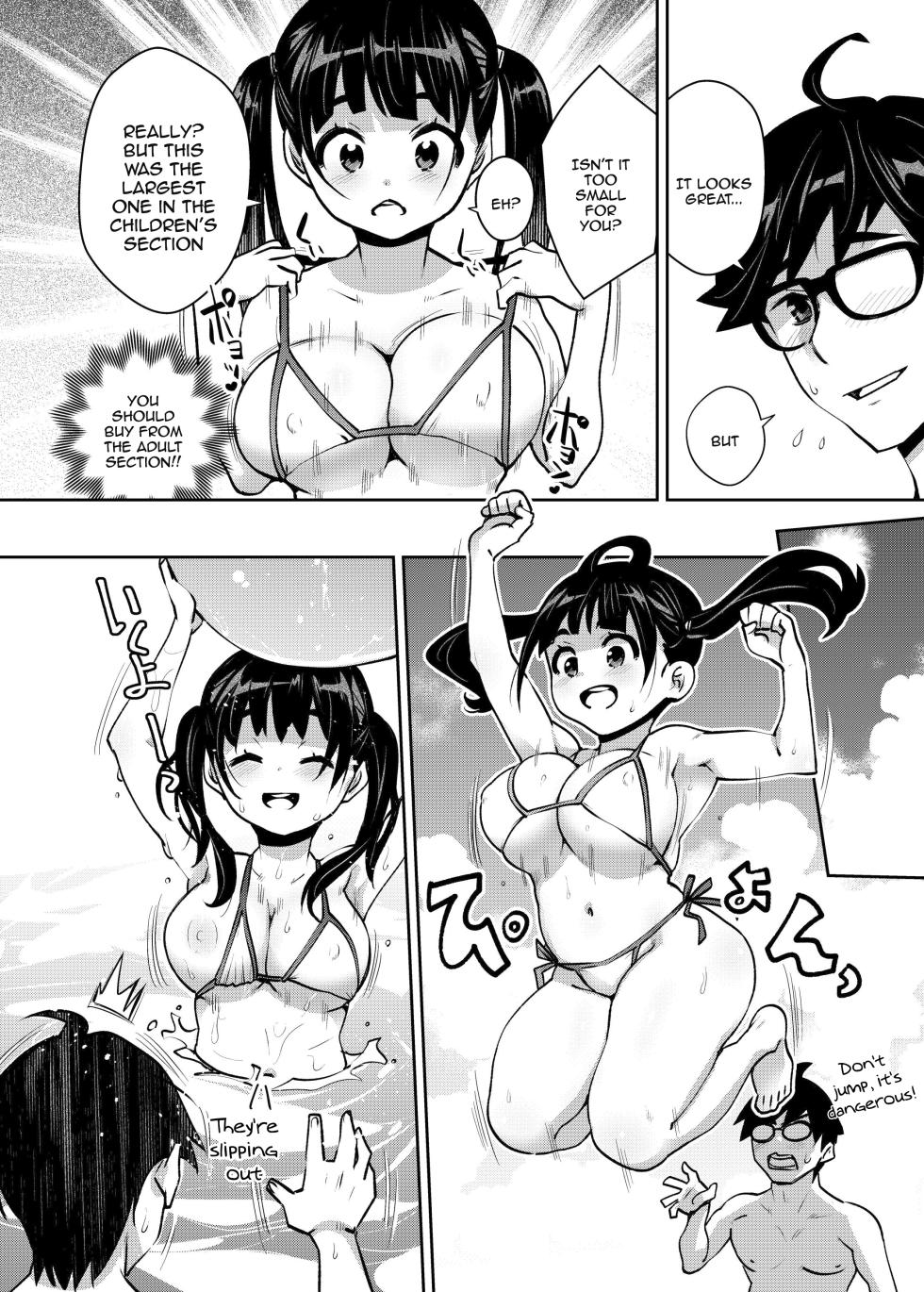 [ATTIC WORK SPACE (Ryoji)] Inakax 7! Pool to Kouishitsu de Kossori Ecchi Hen | Inakax 7! Having Sneaky Sex In The Pool And The Locker Room   [English] {Doujins.com} [Digital] - Page 6