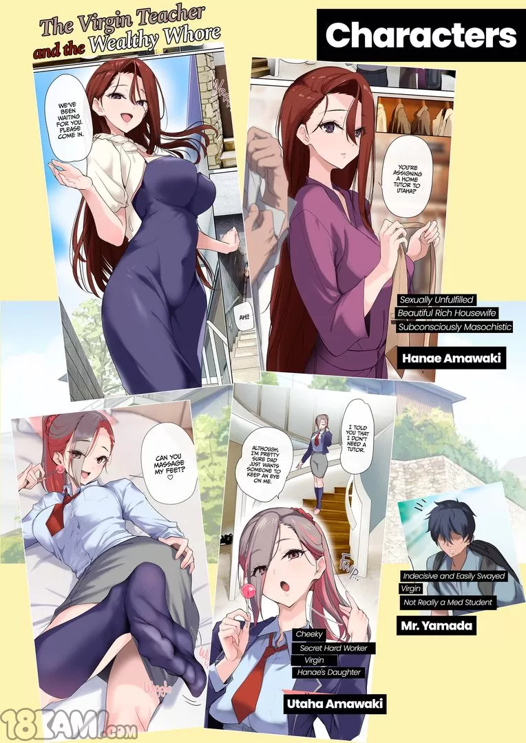 [Nylon 100% (Nylon)] Mesu Buta Celeb to Doutei Sensei | The Virgin Tutor and the Wealthy Whore [English] [Decensored] [Digital] - Page 2