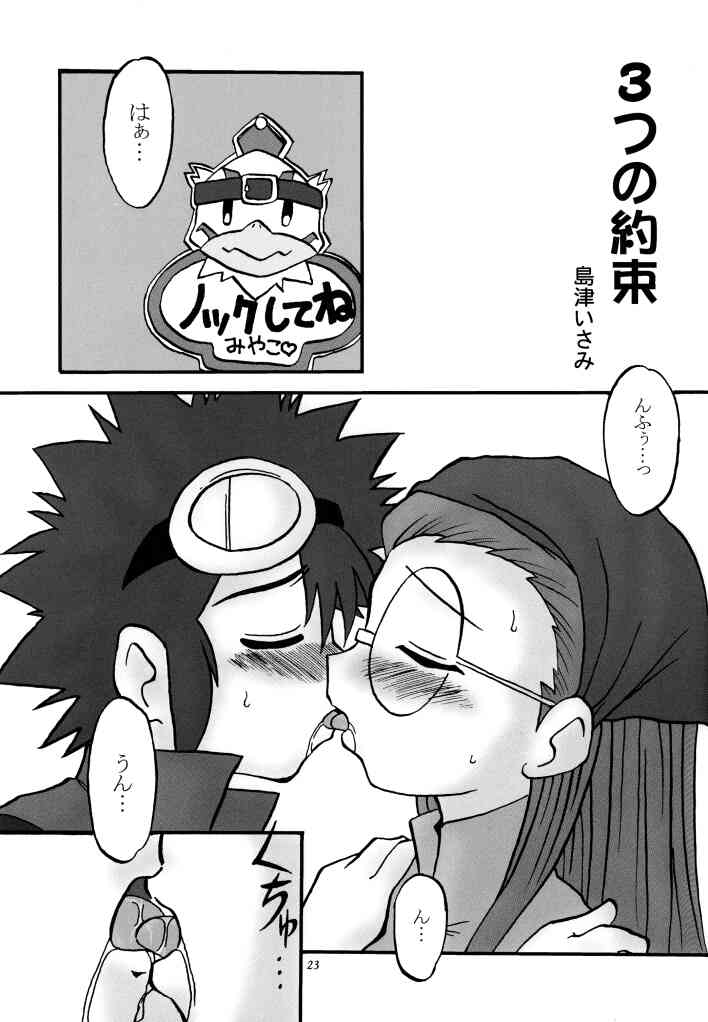 (SC15) [Ukkaridou (Inari Satsuki, Shimazu Isami)] Love Love Funny! (Digimon Adventure 02, Digimon Tamers) - Page 22