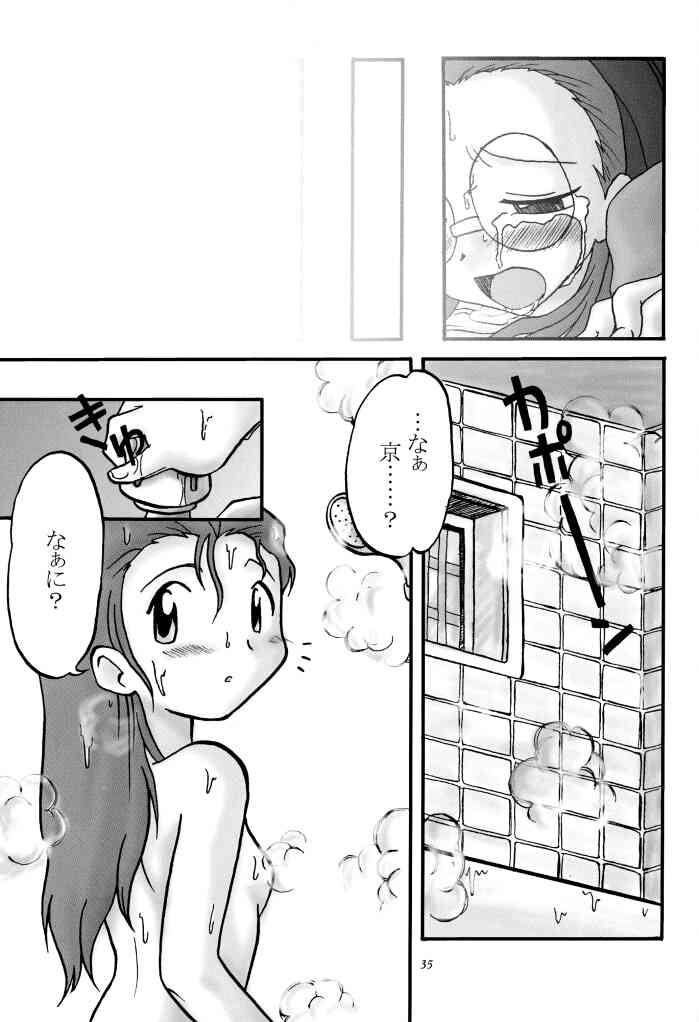 (SC15) [Ukkaridou (Inari Satsuki, Shimazu Isami)] Love Love Funny! (Digimon Adventure 02, Digimon Tamers) - Page 34