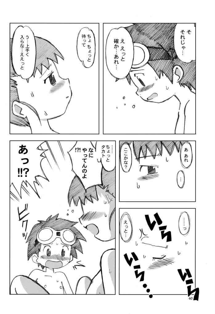 (SC15) [Ukkaridou (Inari Satsuki, Shimazu Isami)] Love Love Funny! (Digimon Adventure 02, Digimon Tamers) - Page 39
