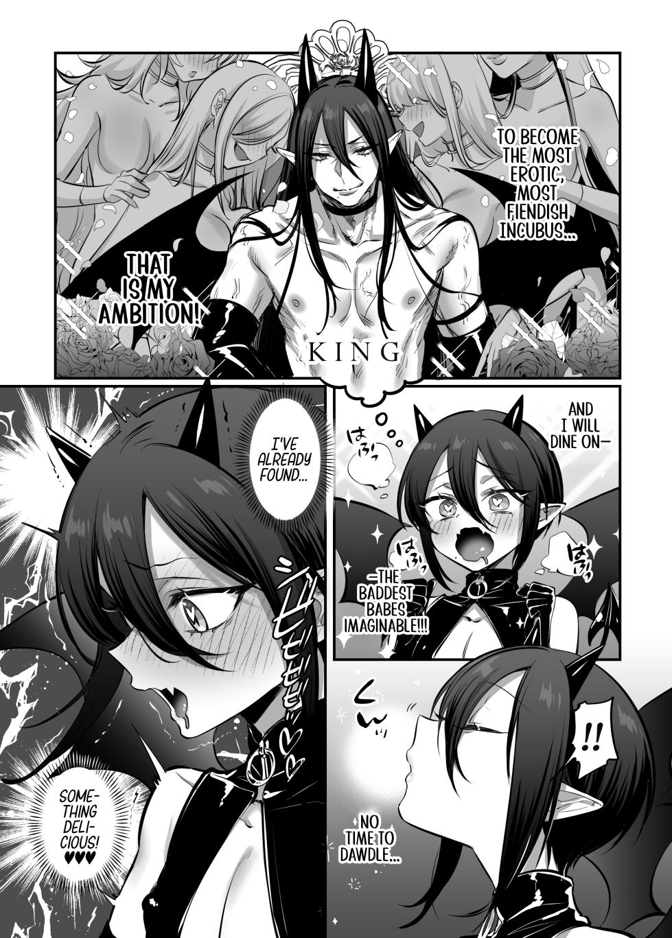 [NUH (Morino Bambi)] Incubus-kun♂ Succubus Ochi♀!? | ♂Fall From Grace♀ [English] [Pub Faggots] - Page 5
