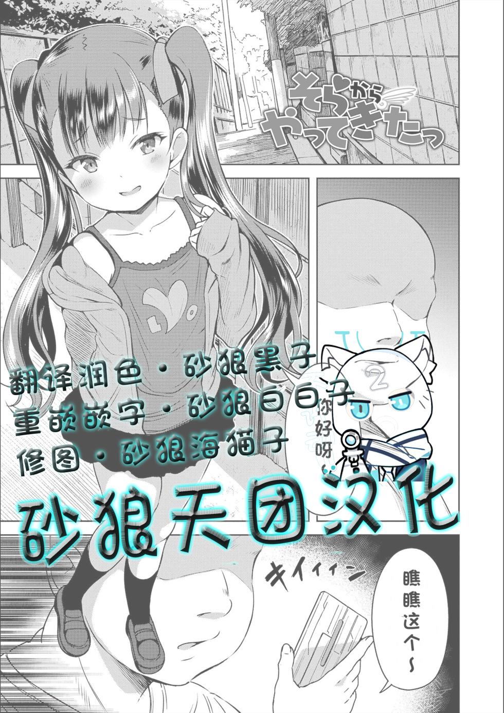 [Misao.] Sora kara Yattekita (Yorido Irodori) [Chinese] [砂狼天团汉化] [Decensored] [Digital] - Page 1