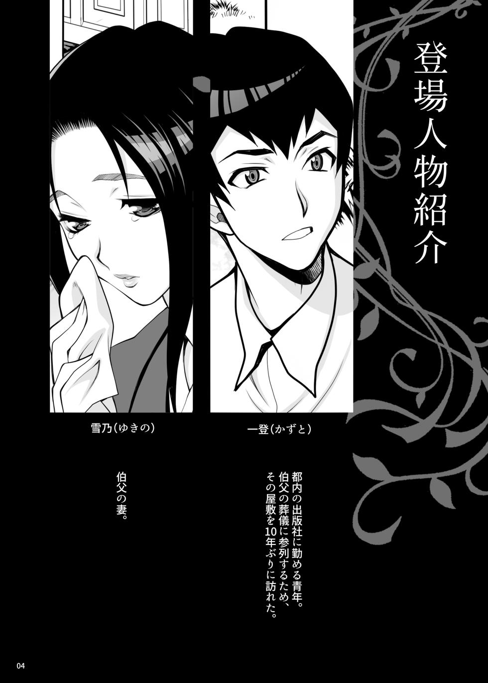 [Shallot Coco (Yukiyanagi)] Yukiyanagi no Hon 53 Miboujin Souzoku 4 Bijin Hisho, Etsuraku no Bed Jinmon [Digital] - Page 3