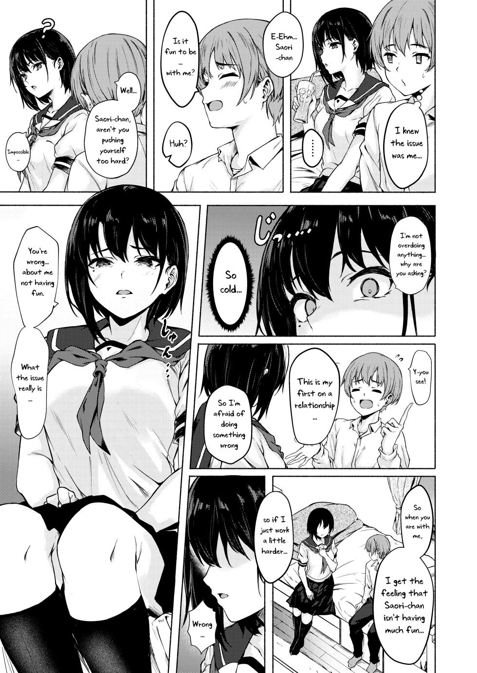 [7 Rensa (Aramaki Echizen)] Okki na Saori-chan wa Bukiyou ni Eroi [English] [Uncle Bane] [Digital] - Page 4