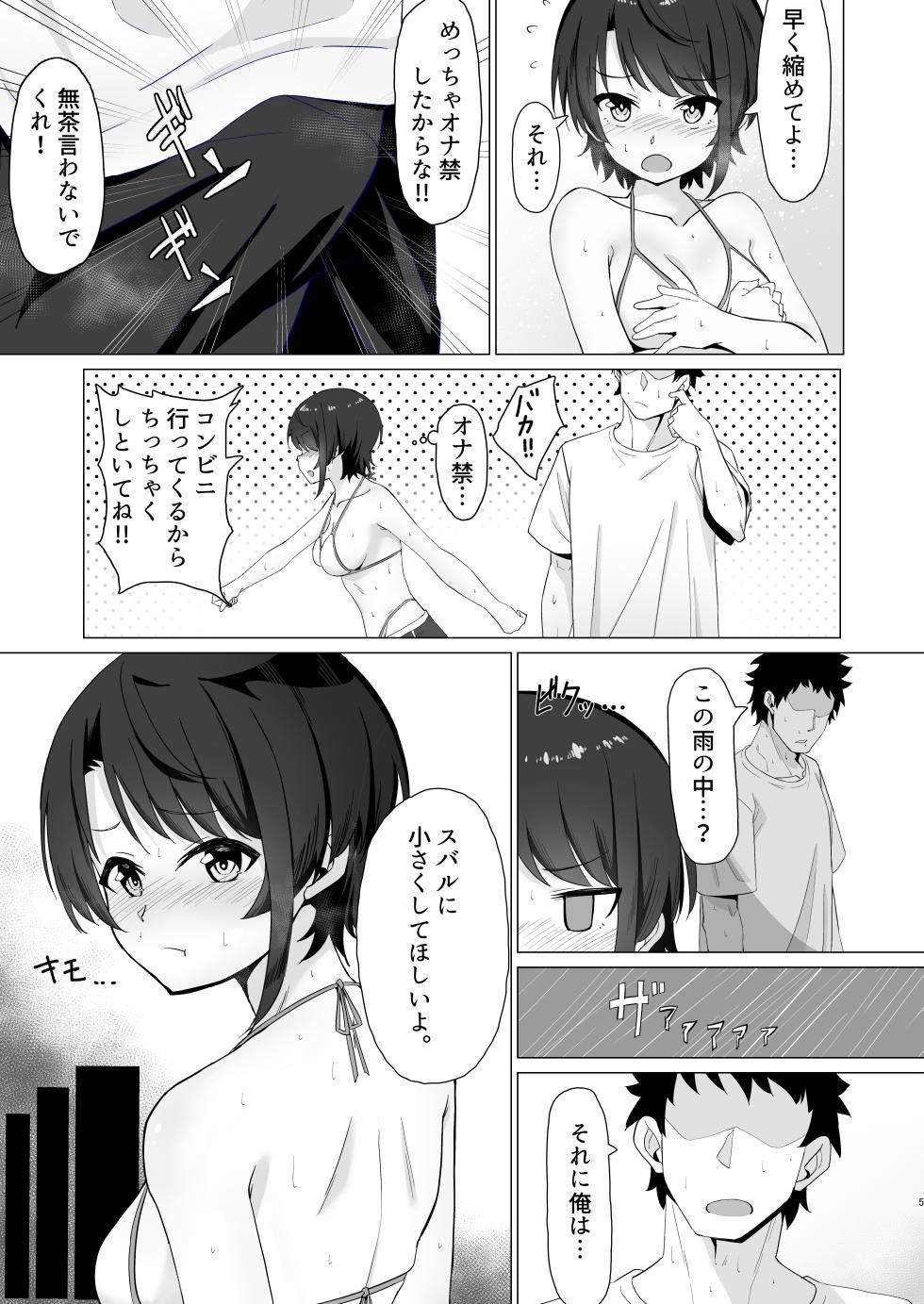 [aruminikarubi (Maki)] Oozora Su ● ru de Muramura Shita hon Aru Ame no Hi (Oozora Subaru) [Digital] - Page 4