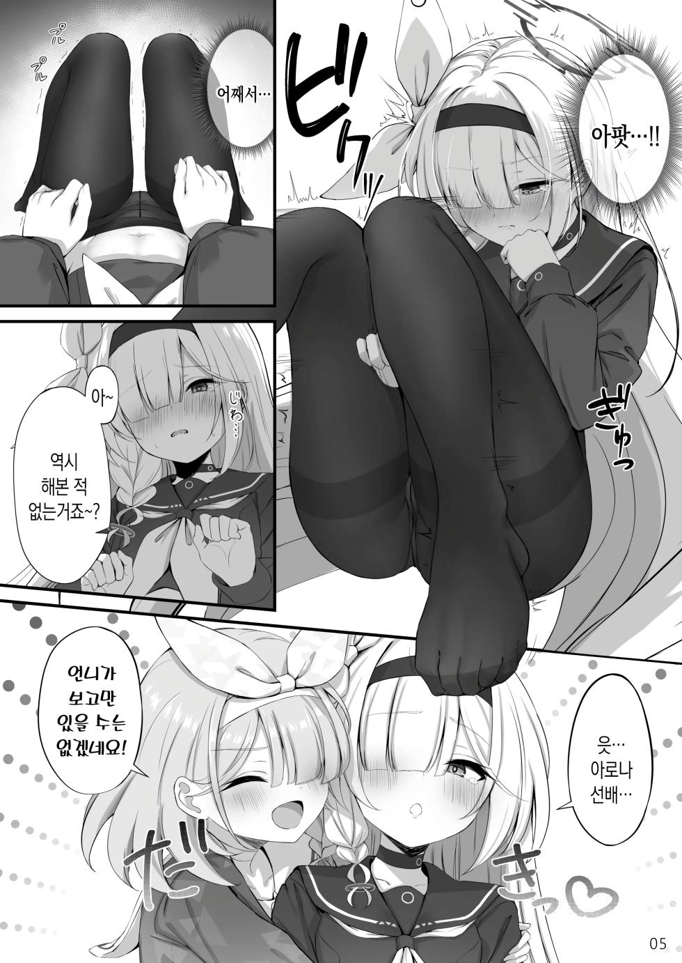 [NNL (Mary-san)] Goudou Hitori Ecchi no Ojikan Desu! | 합동 자위 시간이에요! (Blue Archive) [Korean] [Digital] - Page 6