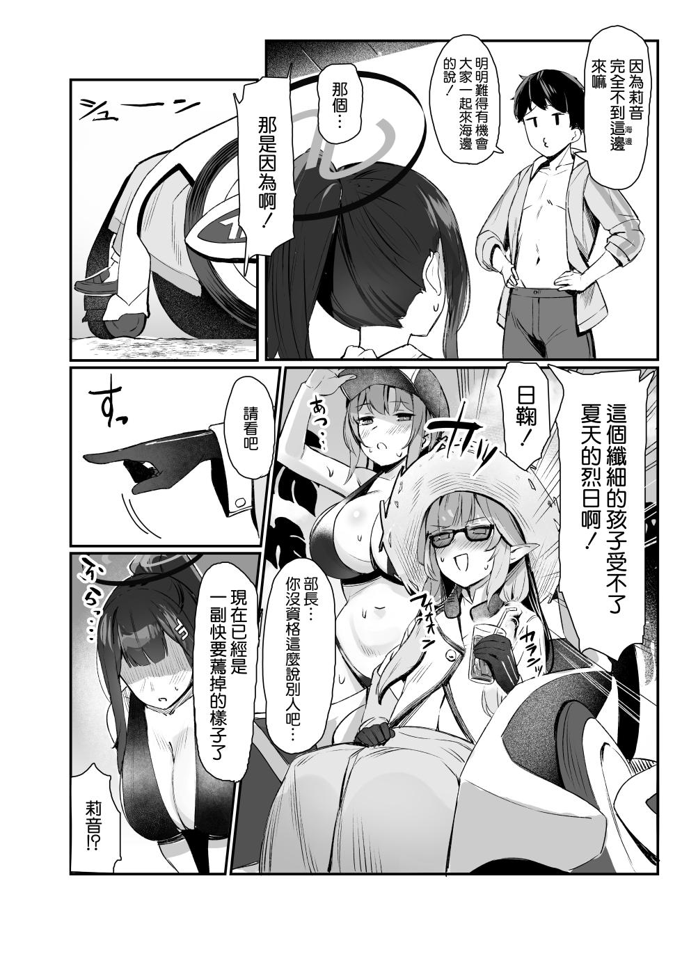 [Nijyouhan (ijou)] Rio to Natsu no Hi  (Blue Archive) [Chinese] [空気系☆漢化] [Digital] - Page 4